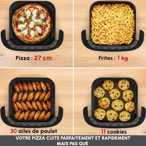 Moulinex Easy Fry XL Surface & Pizza 4L, Air fryer, Extra large cooking surface, Compact, Viewing window, Black, AL4018F0 - Image 5
