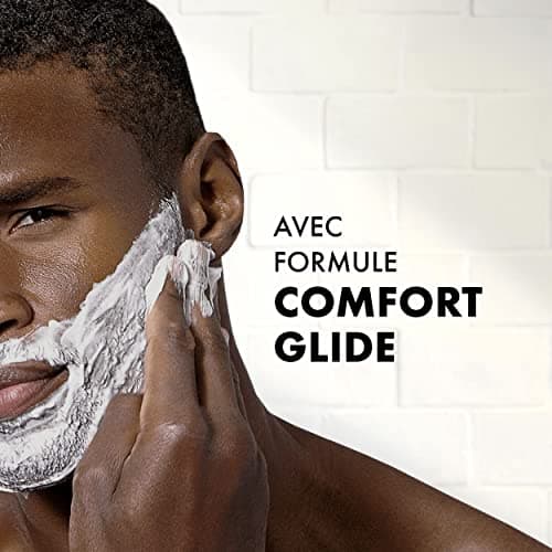 Gillette Classique Mousse À Raser Peaux Sensibles Pour Hommes, Aide À Protéger Contre Les Irritations Du Rasage, Rasage Rapide Et Facile Avec La Formule Gillette Comfort Glide, 6x300ml - Image 6