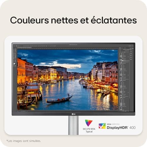 LG Ultrafine 27UP850K-W 27" 4K PC Monitor - IPS Panel UHD (3840 x 2160), 5ms GtG 60Hz, DisplayHDR 400, DCI-P3 95% (CIE1976), Reading Mode, Tilt, Height Adjustable - Image 4