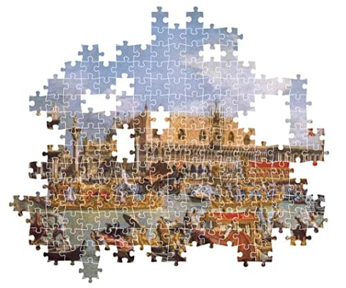 Clementoni - Museum Collection Canaletto, Return of Bucentaur at The Molo on Ascension Day-1000 Pieces-Puzzle, Adult Entertainment-Made in Italy, 39764 - Image 7