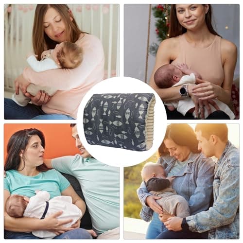Coussin d'allaitement confortable | Oreiller d'allaitement lavable et confortable avec trou de bras pour l'allaitement et le biberon, voyage, maman - Image 5