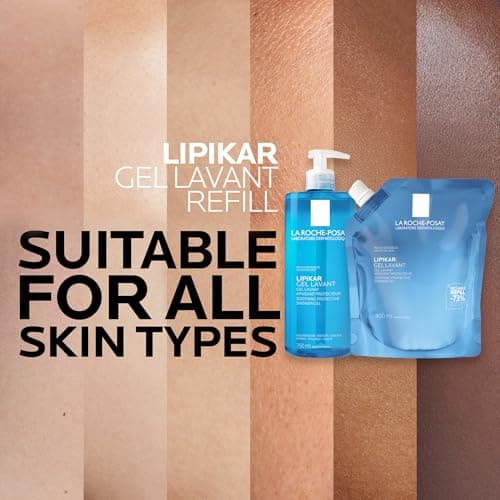 La Roche-Posay Lipikar Soothing and Protective Cleansing Gel Refill for Dry and Sensitive Skin 400 ml (Pack of 4) - Image 5