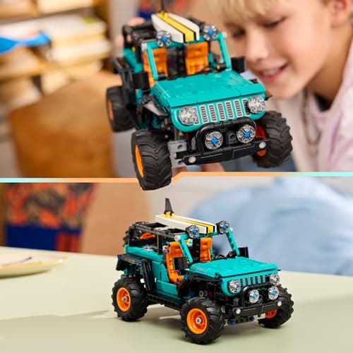 LEGO Technic SUV Jeep Wrangler Rubicon - Jouet Voiture - Maquette de 4x4 avec Moteur V6, Direction & Suspension - Idée de Cadeau d'anniversaire STEM pour Garçon dès 10 Ans 42227 - Image 7