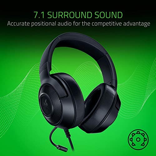 Razer Kraken X Lite Ultralight Wired PC Gaming Headset - Foldable Surround Sound Cardioid Microphone (230g Lightweight, 3.5 Jack for PS4, PS5, Switch, Xbox One, Xbox Series X|S) Black - Image 5