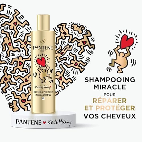 Pantene Pro-V x Keith Haring Art Collection Repair & Protect Miracle Shampoo 250 ml for Fragile and Damaged Hair, PRO-V Formula with Active Nutri-Plex Technology, Helps Repair Dry Hair - Image 4