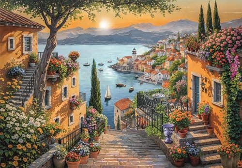 Clementoni - Puzzle for Adults 1500 Pieces, HQC Steps to The Harbor - Compact Box, Made in Italy, 31729 - Image 3