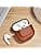AirPods 4 2024 Leather Case, ICARER Premium Shock Resistant Leather Cover for Apple AirPods 4 2024 Headset Charging (LED Visible) Stand Wireless Charger - Brown - Image 8