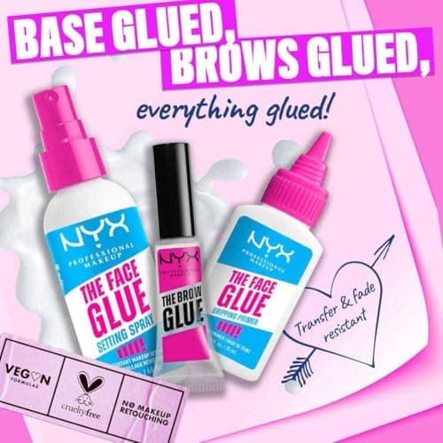 NYX Professional Makeup - Makeup Fixing Spray - Transfer Resistant and Waterproof - Long-Lasting 24H - Vegan Formula - The Face Glue Setting Spray - 60ml - Image 8