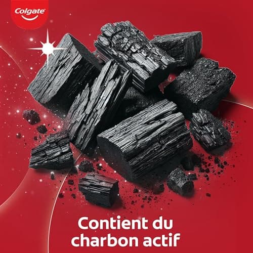 COLGATE - Dentifrice Blanchissant MAX WHITE | Dentifrice au Charbon Actif | Dentifrice Blanchissant | 99 % d'ingrédients d'origine naturelle | Dentifrice COLGATE Lot de 4 x 75ml - Image 6