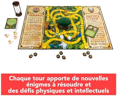 Jumanji - Jumanji Retro - Jeu de Société Famille - Jeu De Plateau avec Nombreux Défis - Ambiance du Film - Version Française - Jouet Enfant 8 Ans et + - Image 4
