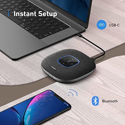 Soundcore Anker PowerConf S3 Bluetooth Conference Speaker 6 Microphones Sound Recording Intelligent 24H Battery App, Bluetooth 5, USB-C for Office and Home Office - Image 7