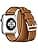 Cuir Bracelet,Compatible avec Apple Watch Bracelet 40mm 41mm 42mm 44mm 45mm 46mm 49mm,Femme Cuir véritable Double Tour Bracelet de Remplacement pour iwatch Series 11 10 9 8 7 6 5 4 SE - Image 4