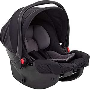 Graco SnugEssentials i-Size Baby Car Seat (From Birth to 12 Months, 40-75 cm), ISOFIX Base Compatible, Black/Grey