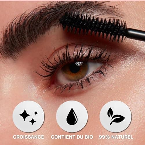 ROSEGOLD GOLDLASH Mascara booster pour cils Épaissit Allongé. Améliore la croissance et la pousse des cils - 99% Naturel Fabriqué en France - Sans hormone Sans parfum - Vegan - Image 5