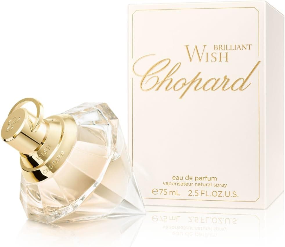 Chopard Brilliant Wish 75 ml Eau de Parfum for Women - Fresh Floral Fragrance - Sparkling Notes of Pink Berries, Star Jasmine and Violet Leaves - Clear Glass Bottle - Image 1