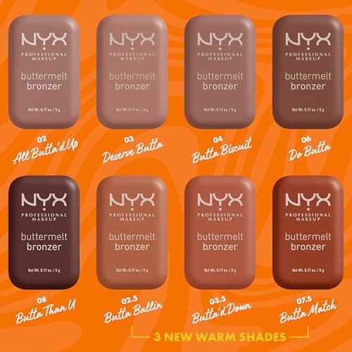 NYX PROFESSIONAL MAKEUP - Bronzeur Crème - Utilisation Corps et Visage - Buttermelt Bronzer, Teinte : Butta Than U - Image 7