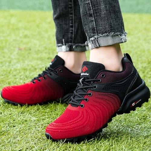 Trail Shoes Men's Running Shoes Men's Hiking Shoes Trekking Outdoor Trainers Non-Slip Breathable Lightweight Walking Shoes - Image 5