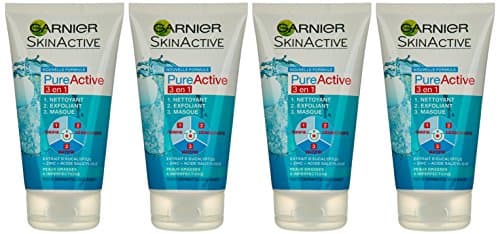 GARNIER Pure Active - Nettoyant 3-En-1 Argile - Nettoyant, Exfoliant & Masque - Anti-Imperfections & Anti-Marques - Niacinamide & Argile - Vegan & Cruelty Free - Peaux Mixtes à Grasses - 150 ml - Image 5
