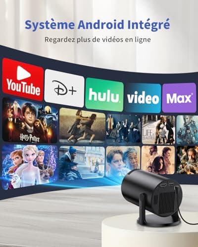 Portable Video Projector, Yoton Mini Projector with Wi-FI 6 and BT 5.4 Supports 1080P, Auto Keystone, Mobile Screen Sharing (Android and iOS), Compatible with HDMI/TV Stick, Native 720P, Black - Image 3