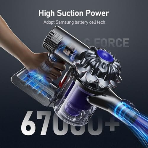 Keenstone 8000mAh Battery for Dyson V7 Motorhead Animal Trigger Pro Fluffy Mattress Absolute SV11 Vacuum Cleaner with 2 Filters, Screws and Screwdriver - Image 5