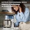 Kenwood kMix Editions KMX760BL Food Processor with 5 Litre Stainless Steel Bowl, Safe Use Safety System, Metal Housing, 1000 W, 3-Piece Pastry Kit and Protection - Image 3