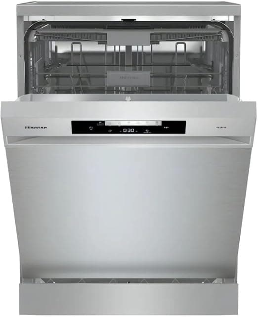 HISENSE HS643C90X Lave-vaisselle, 16 couvercles, 6 programmes, 3 paniers, gris C - Image 1