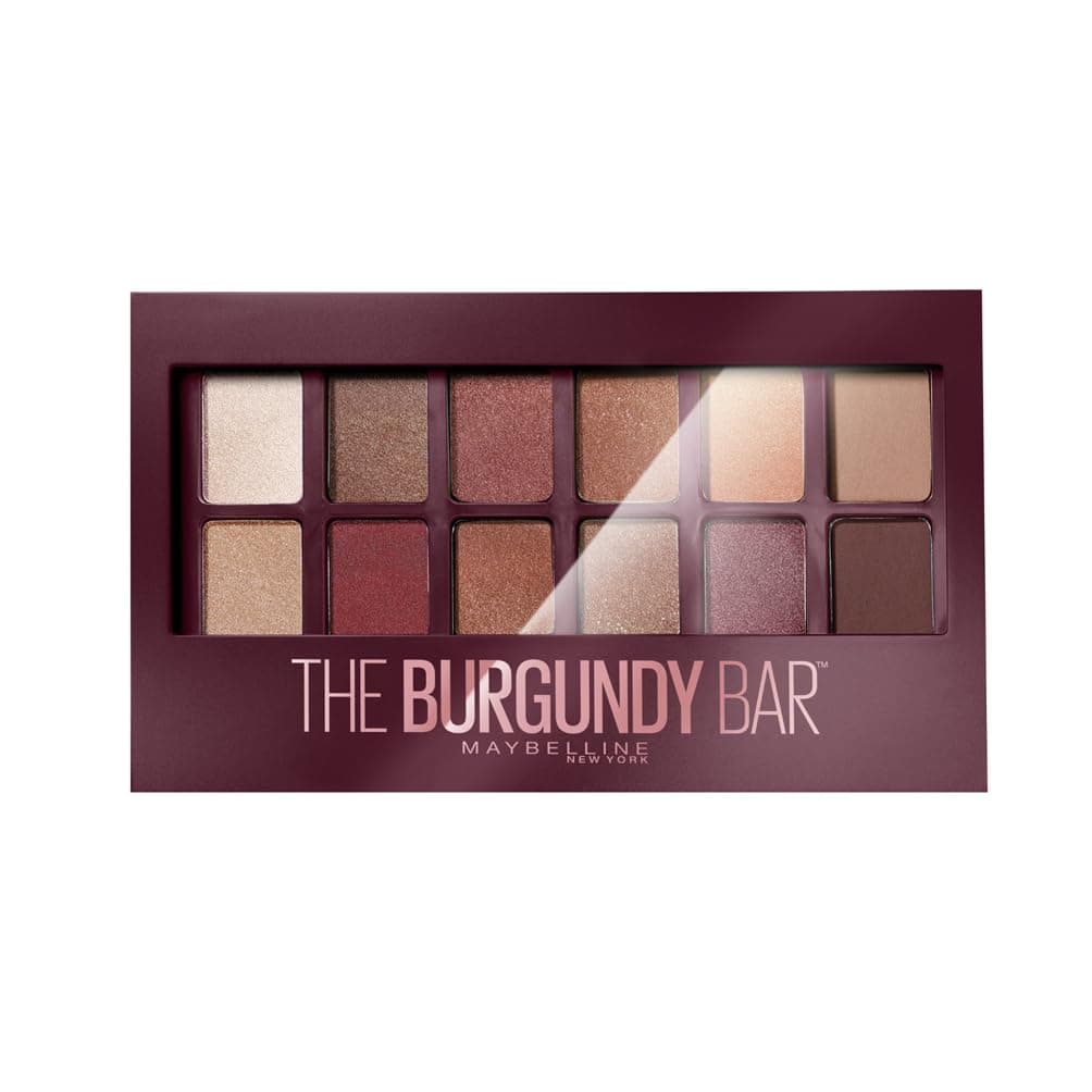 Maybelline New York – Palette Fards à Paupières – The Burgundy Bar – 12 couleurs - Image 7