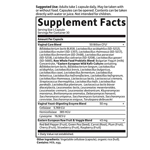 Garden of Life Raw Probiotics Vaginal Care (Shelf-Stable) - 30 vcaps - Image 8