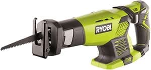 RYOBI - 18V ONE+ Sabre Saw (without battery or charger) - Blade stroke 22mm - Cutting capacity 18cm - Adjustable pad, Gripzone handle, Anti-vibration - Tool-free blade change - RRS1801M