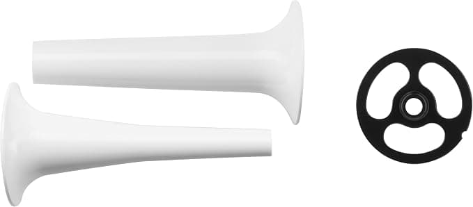 KitchenAid 5KSMSSA Sausage Stuffing Tool for KitchenAid Meat Grinder - 2 Pieces Small and Large - White - Image 1
