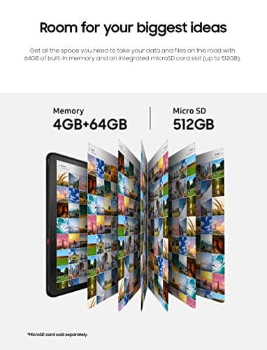 Samsung Galaxy Tab Active Pro WiFi 10.1", 64GB, Black (Refurbished) - Image 7