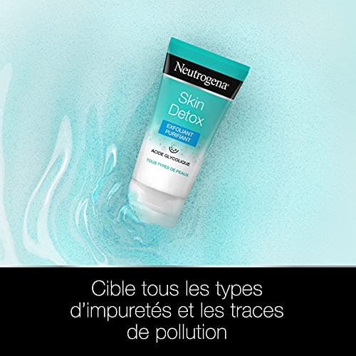 Neutrogena – Exfoliant Purifiant Skin Detox (tube de 150 ml) – Gel nettoyant pour tous types de peaux à l'acide glycolique – Soin visage anti-toxines et traces de pollution pour un teint éclatant - Image 3