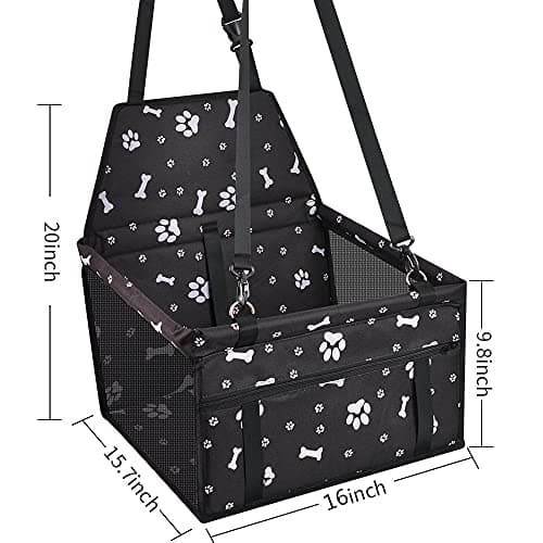 SWIHELP Dog and Cat Carrier Bag with Booster Seat Belt for Pet Car Bag Breathable for Pet Cat Dog. - Image 5