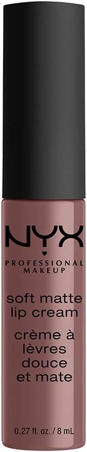 NYX PROFESSIONAL MAKEUP NYX Professional Makeup Rouge à Lèvres Soft Matte Lip Cream, Fini Mat Crémeux, Couleur Ultra-Pigmentée, Tenue Longue Durée, Teinte : Toulouse (38)