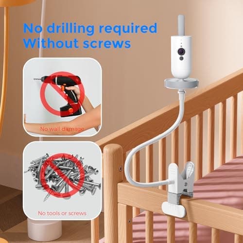 Philips Avent Video Baby Monitor SCD 923/26,SCD 921/26,SCD643/26,SCD973/26,SCD951/26,Flexible Clip Holder for Philips Avent Video Babyphone - Image 4