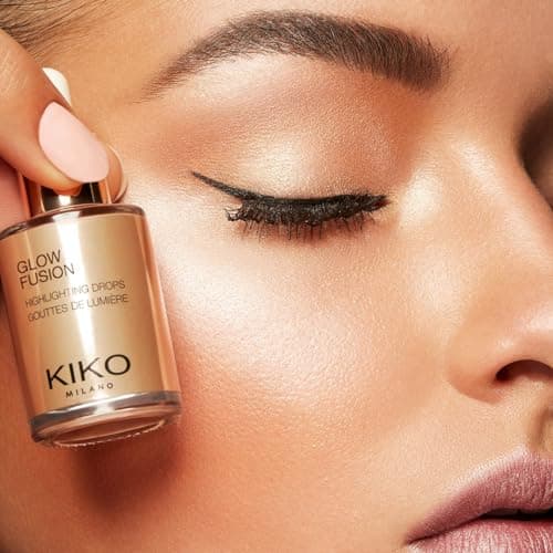 KIKO Milano Glow Fusion Highlighting Drops 02, Liquid Face Highlighter With Metallic Finish - Image 6