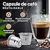 Refillable and Reusable Espresso Capsule Compatible for Nespresso Coffee Machine (2 Units) Coffee Pod to Fill in Permanent Stainless Steel Metal Zero Waste - Image 4