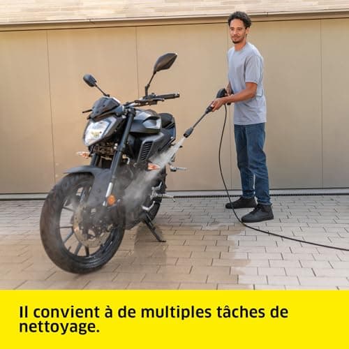 Kärcher High Pressure Washer K 3 FJ, Pressure: Max 120 Bar, Flow Rate: 380 l/h, Surface: 25 m²/h, Weight: 4.35 kg, Gun and High Pressure Hose, Vario Power Lance and Carry Handle - Image 4