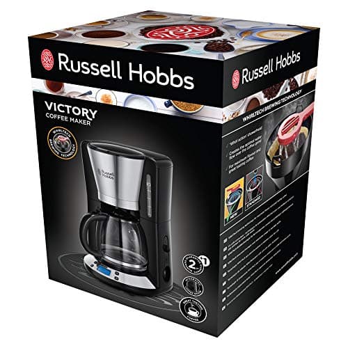 Russell Hobbs Coffee maker [Programmable, WhirlTech technology for optimal extraction & flavouring] Victory Polished stainless steel (10 cups, glass jug 1.25L, keep warm) Filter coffee machine 24030 - Image 4