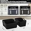 Accessories Air Fryer Moulinex Dual Easy Fry XXL 11L, Silicone Mould for Moulinex Double Air Fryer EZ942BF0 EZ9428F0, Baking Paper, Air Fryer Grill, Kitchen Oil Spray, Muffin Mould, etc. - Image 4
