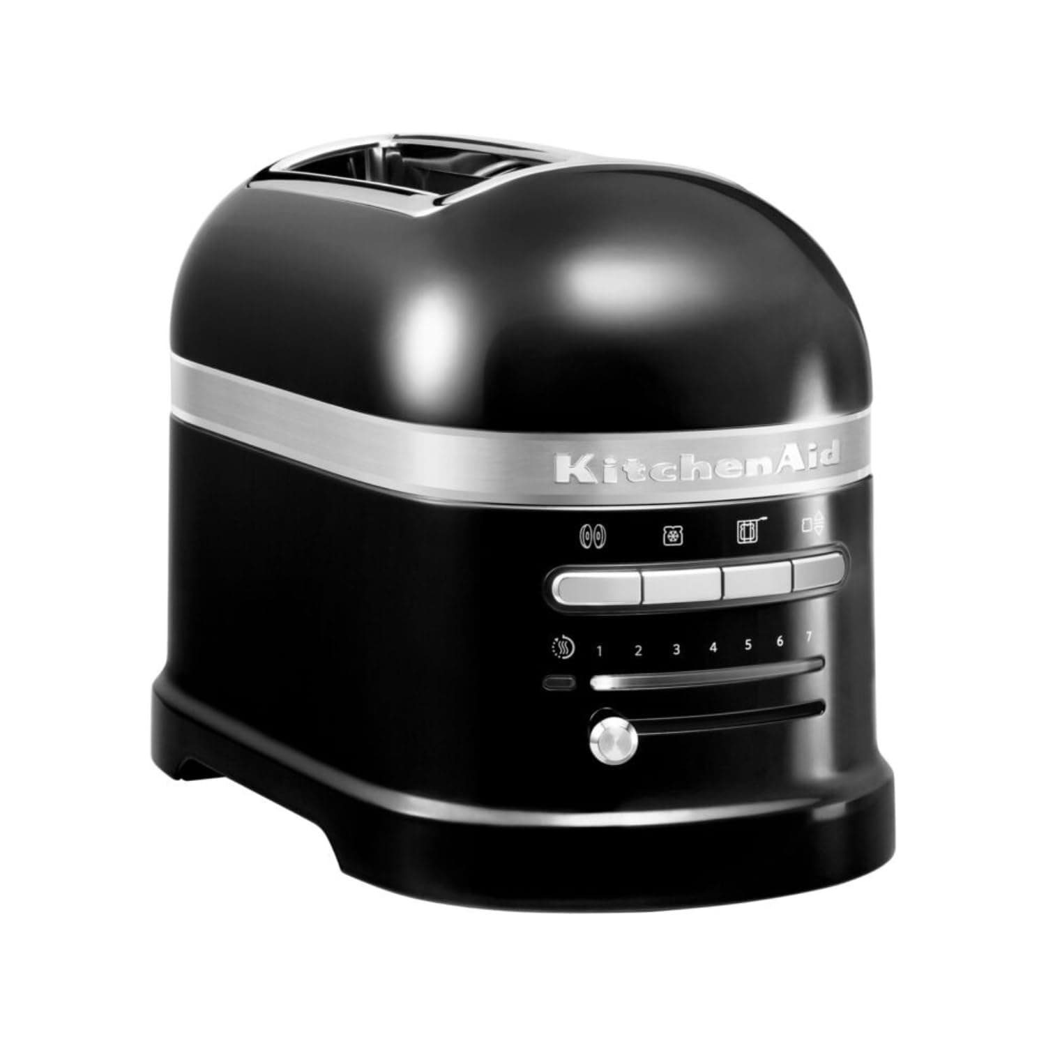 KitchenAid Artisan Toaster for 2 Slices - 7 Levels of Burning and Defrost Function - Vintage Design - 2 Wide Slots - Toaster with Sandwich Holder - Onyx Black - Image 2