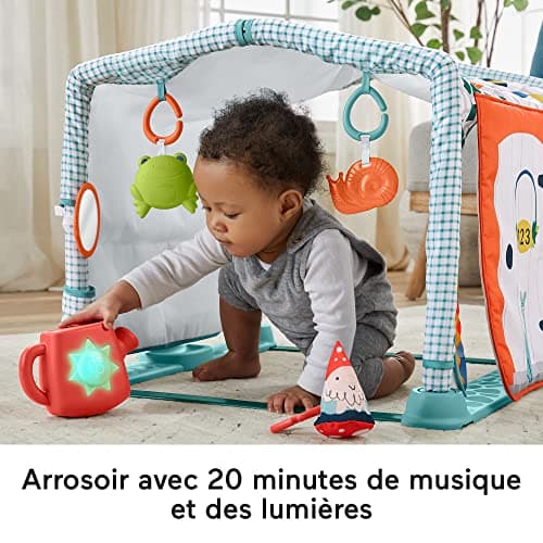 Fisher-Price Mon Tapis Cabane 3 in 1, Evolutionary Play Mat Transformable into a Hut Tunnel with Musical and Luminous Toy, Awakening Toy, From 1 Year Old, HJK45 - Image 7