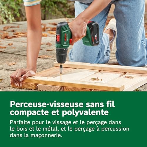 Perceuse-Visseuse sans fil Bosch EasyDrill 18V-40 (1 Batterie 2,0 Ah, Système 18 V, dans Coffret de Transport) - Image 5