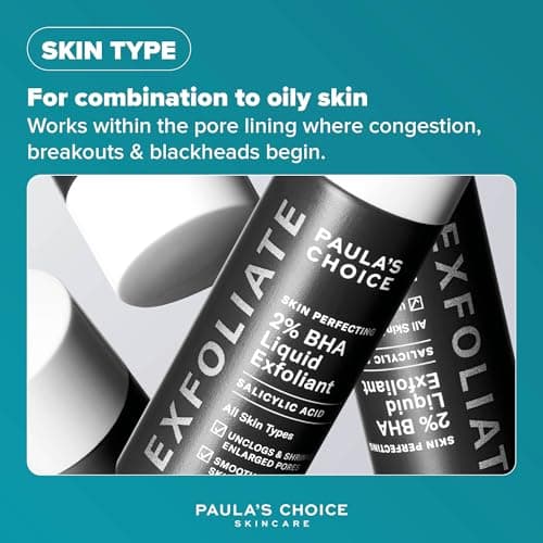 Paula's Choice SKIN PERFECTING 2% BHA Lotion Exfoliante - Gommage Visage avec Acide Salicylique - Réduire les Points Noirs & Pores Dilatés - pour Peau Mixte et Peau Grasse - 30 ml - Image 5