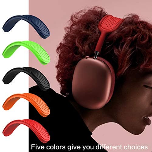 Headband Cushion for Apple AirPods Max, Soft Silicone Washable Dustproof Accessories Compatible with Knitted Mesh Canopy (Black) - Image 5