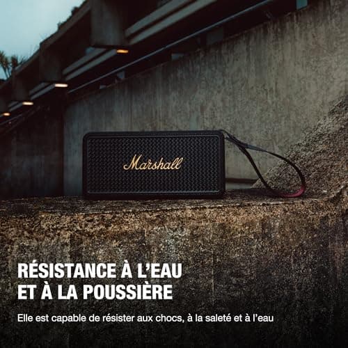 Marshall Middleton II Enceinte Bluetooth Portable Plus de 30 Heures d'autonomie, étanchéité IP67 - Noir et Laiton - Image 5
