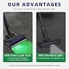 LED brush compatible with Dyson V6 DC58 DC59 DC62 DC72 DC74 SV04 SV06 SV09 vacuum cleaners, vacuum cleaner brush for hard floors and carpets, not suitable for long carpets. - Image 6