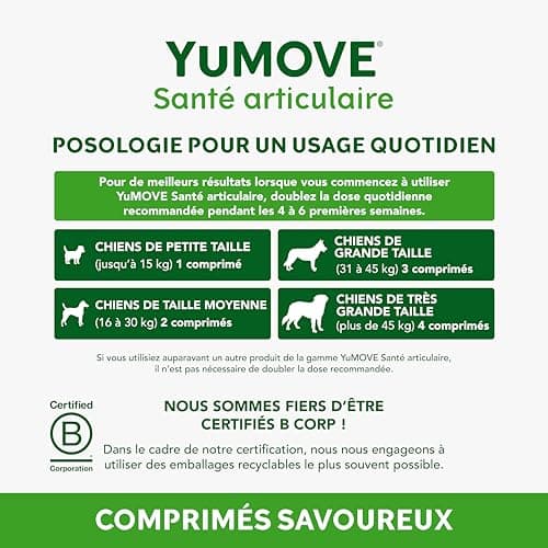 YuMOVE Osteoarthritis Dog Joint Supplement - 60 Tablets Containing ActivEase, Green Mussels, Glucosamine and Chondroitin - Triple Action for Joint Support - Image 7