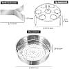 CestMall 3Pcs/Lot Stainless Steel Steamer Basket Set Instant Pot Steamer Basket/Egg Rack Steamer Rack Accessories Steamer Steamer Rack Set Kitchen Catering Accessories - Image 3