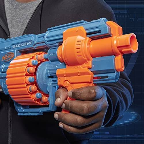 Nerf Elite 2.0, Shockwave RD-15 Blaster, 30 Nerf Darts, Rotary Barrel 15 Darts, Customizable - Image 5